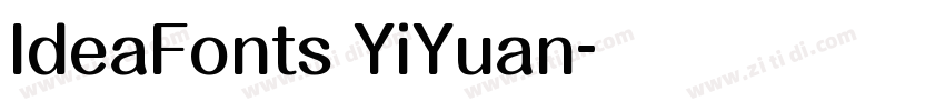 IdeaFonts YiYuan字体转换